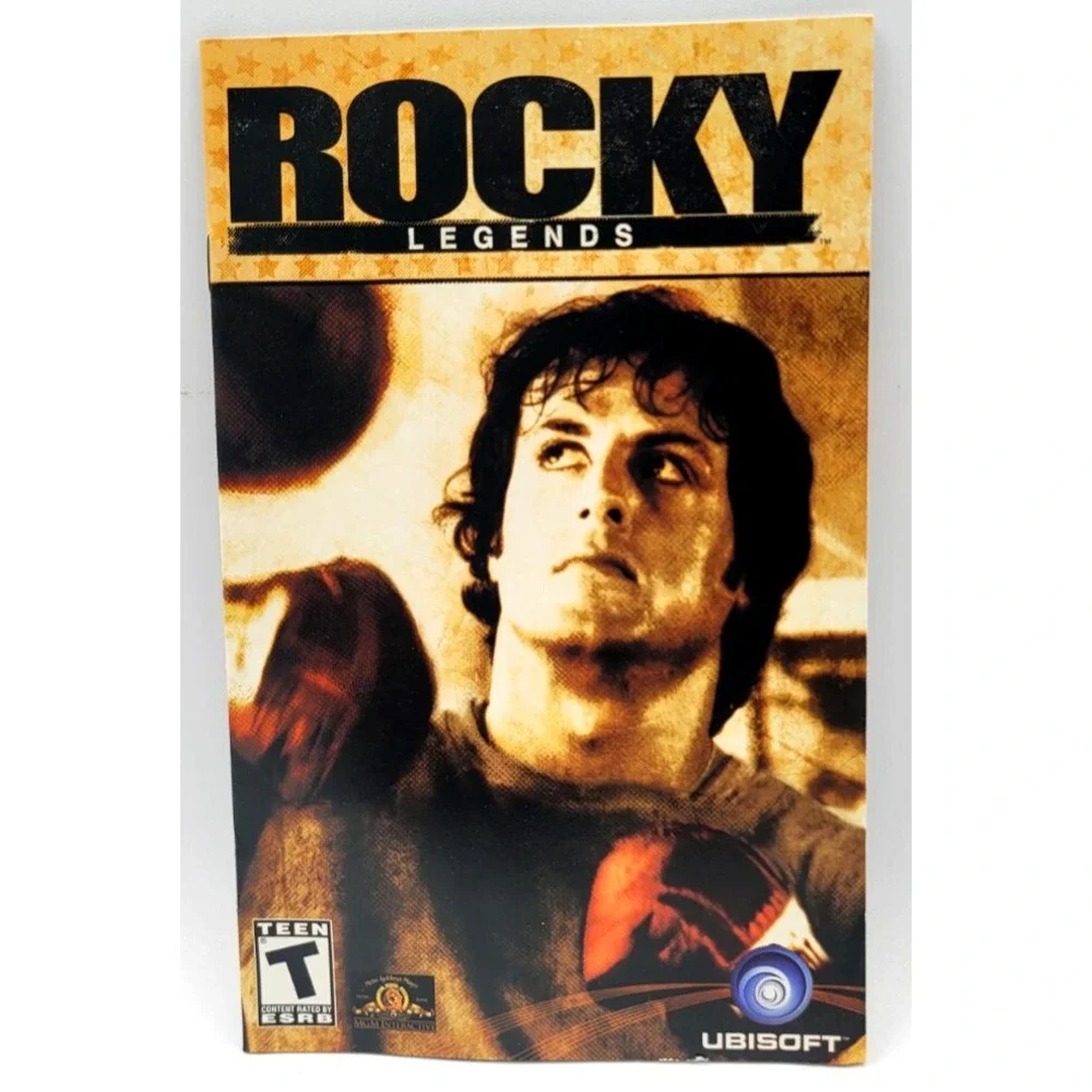 Rocky Legends GAME MANUAL ONLY  **NO GAME**  (Sony PlayStation‎ 2, 2004) PS2